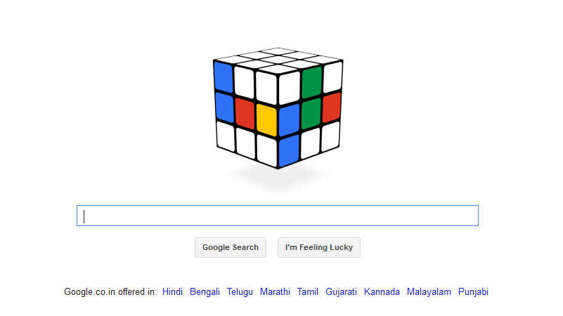 Google Doodle Rubik’s Cube