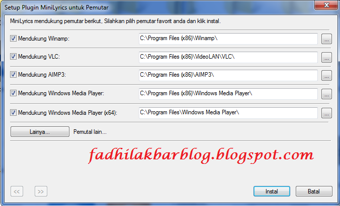 Fadhil Akbar Blog Cara Menampilkan Lirik Lagu Saat Memutar Musik Di Aimp3