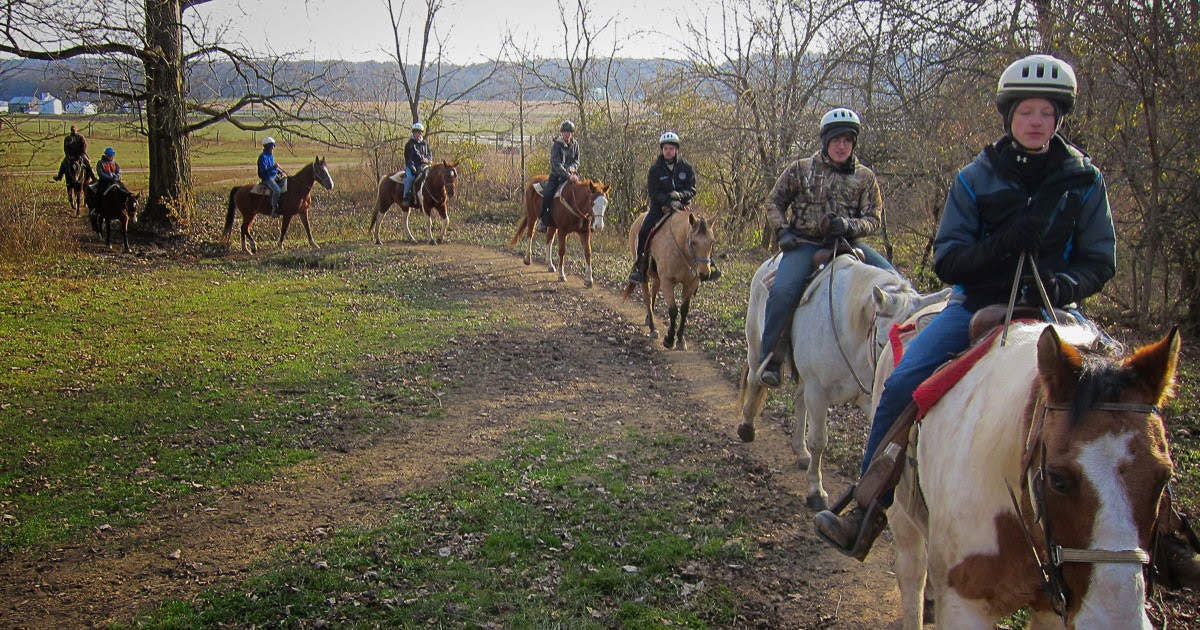 BSA Troop 185 Dublin, Ohio Scouts Brave Cold, Enjoy Horseback Riding