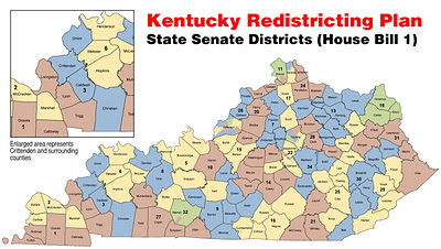 senate kentucky districts drastically plan district redistricting reshapes county its crittenden livingston boundaries census reshape required every own would after