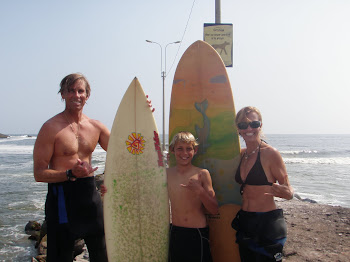 Surfing in Peru