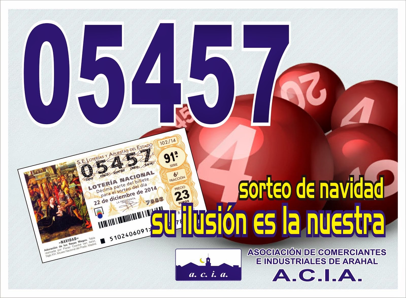 LOTERÍA NAVIDAD 2014 ACIA