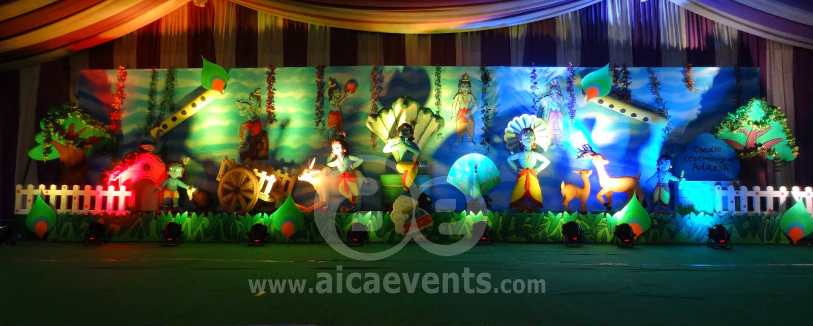 Aicaevents India Krishna Theme Birthday Party