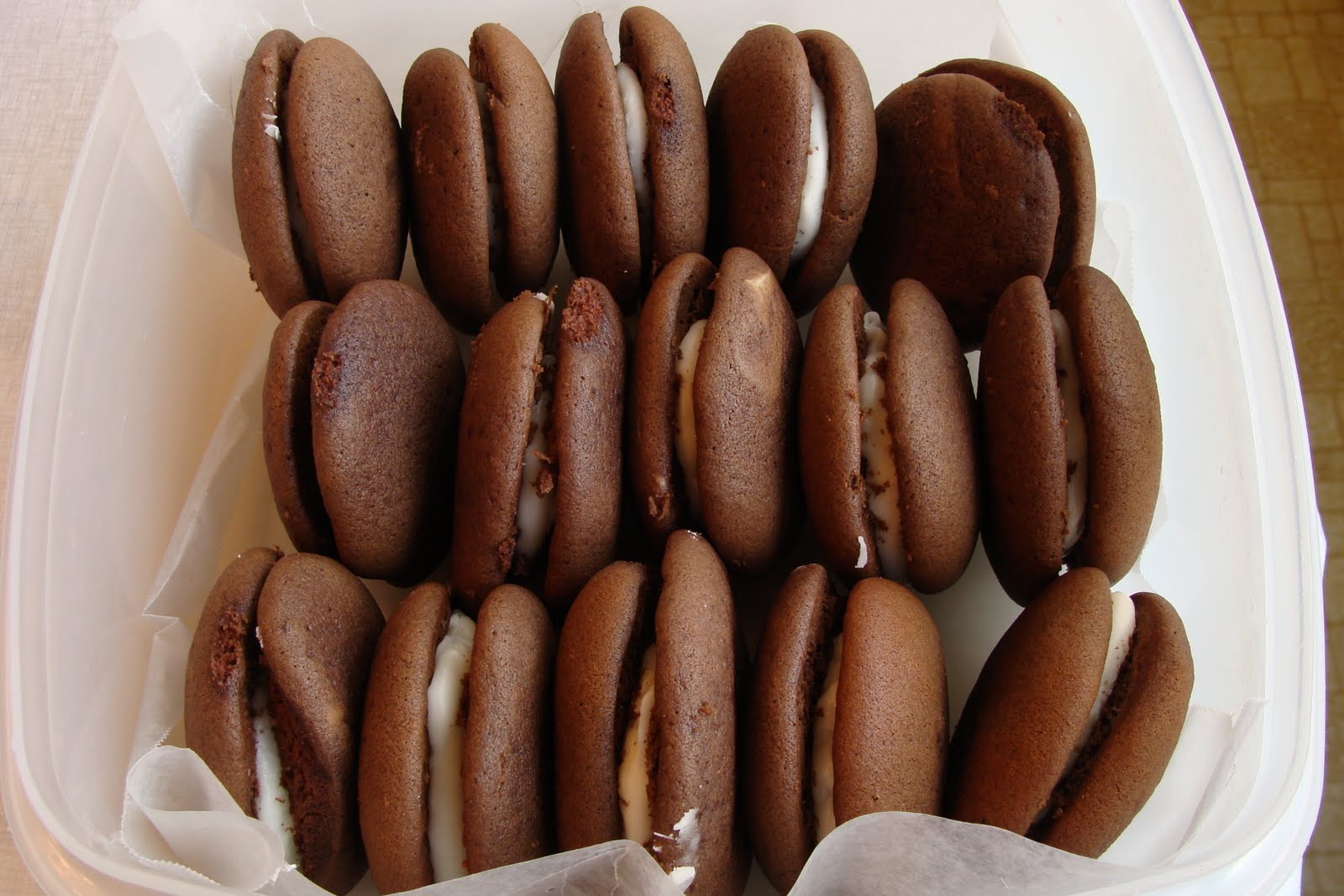 Mennonite Girls Can Cook Marshmallow Filled Chocolate Cookies.