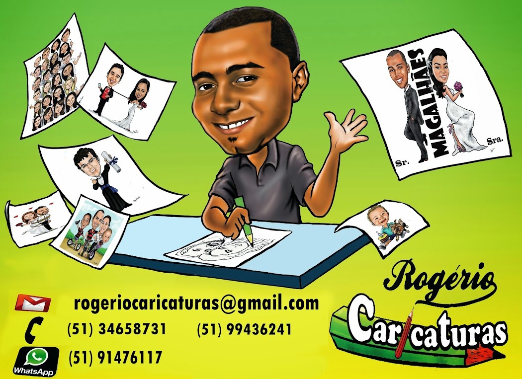 Caricaturista watsap (051) 991476117 Rogério PORTO ALEGRE , Canoas ,Novo Hamburgo,São Leopoldo..