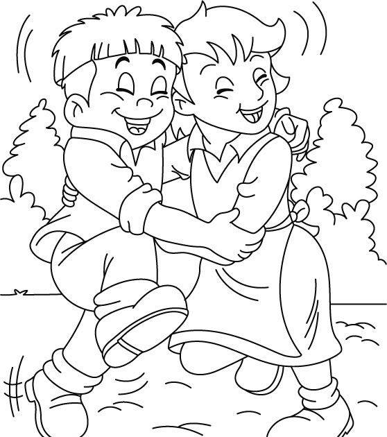 Friendship Day Coloring Pages | Holiday Coloring Pages