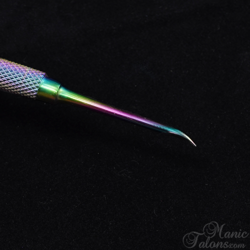 Curved Pick End on the KBShimmer Rainbow Cuticle Pusher