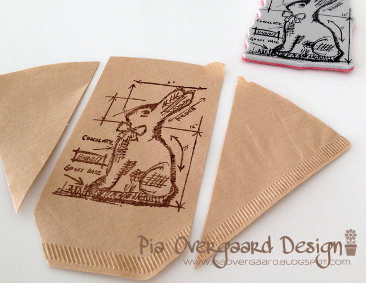 Pia Overgaard Easter Bunny projects with coffee filters o)