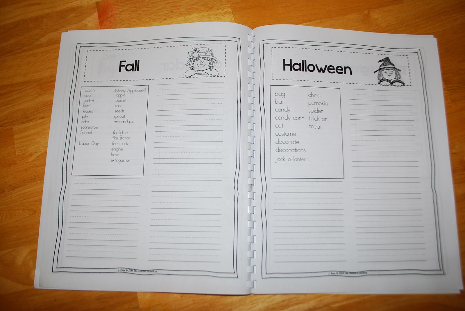 My Spelling Journals! Teacher by the Beach