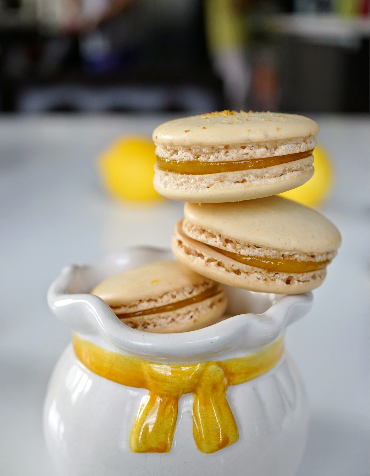 Miss Hangrypants Lemon Mango Macarons