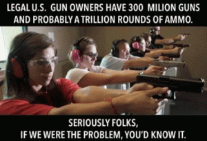 Guns - Grow a Brain Folks.