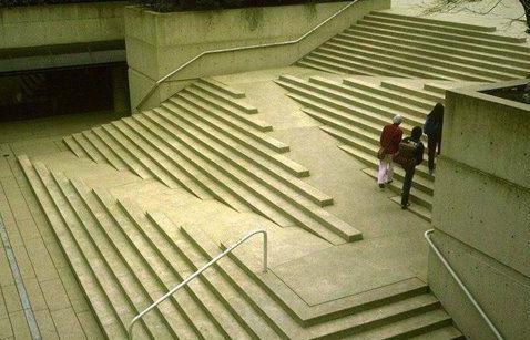 Analisis arquitectonico: escalera rampa Creativo De Escalera Concreto