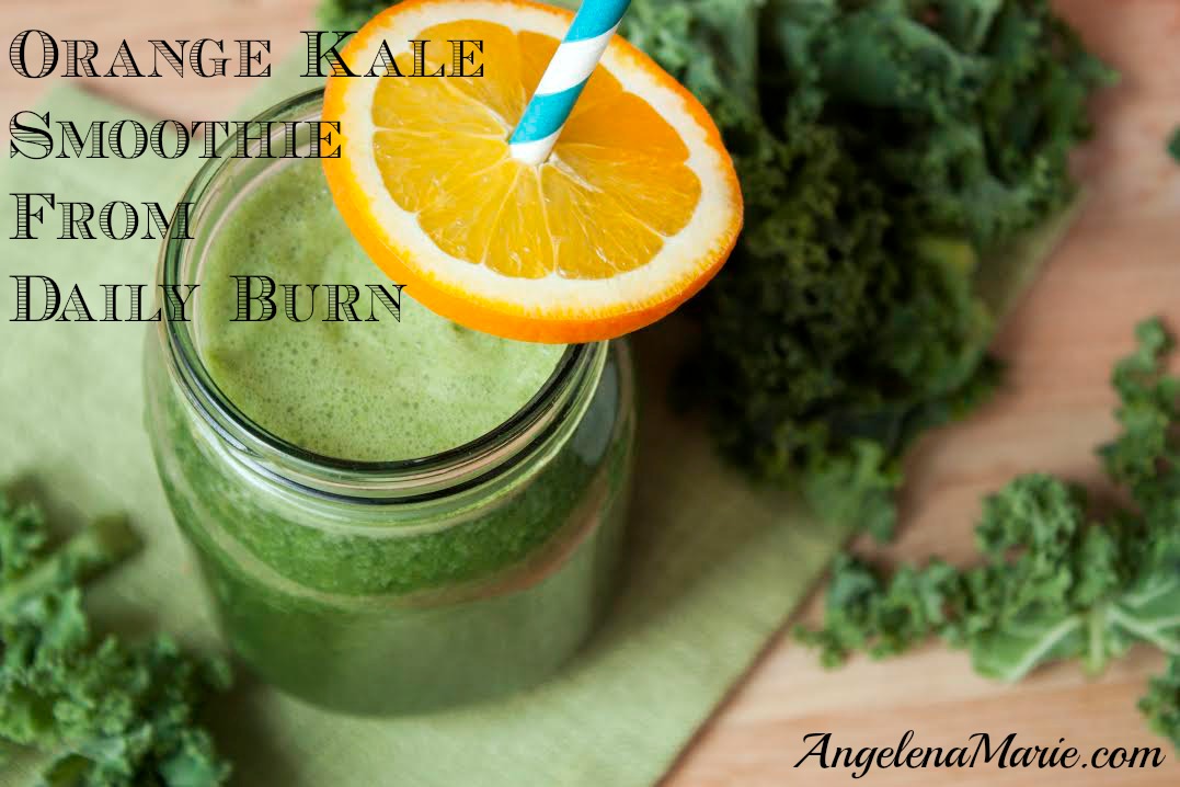 Coach Angelena Marie OrangeKale Green Smoothie Recipe from Daily