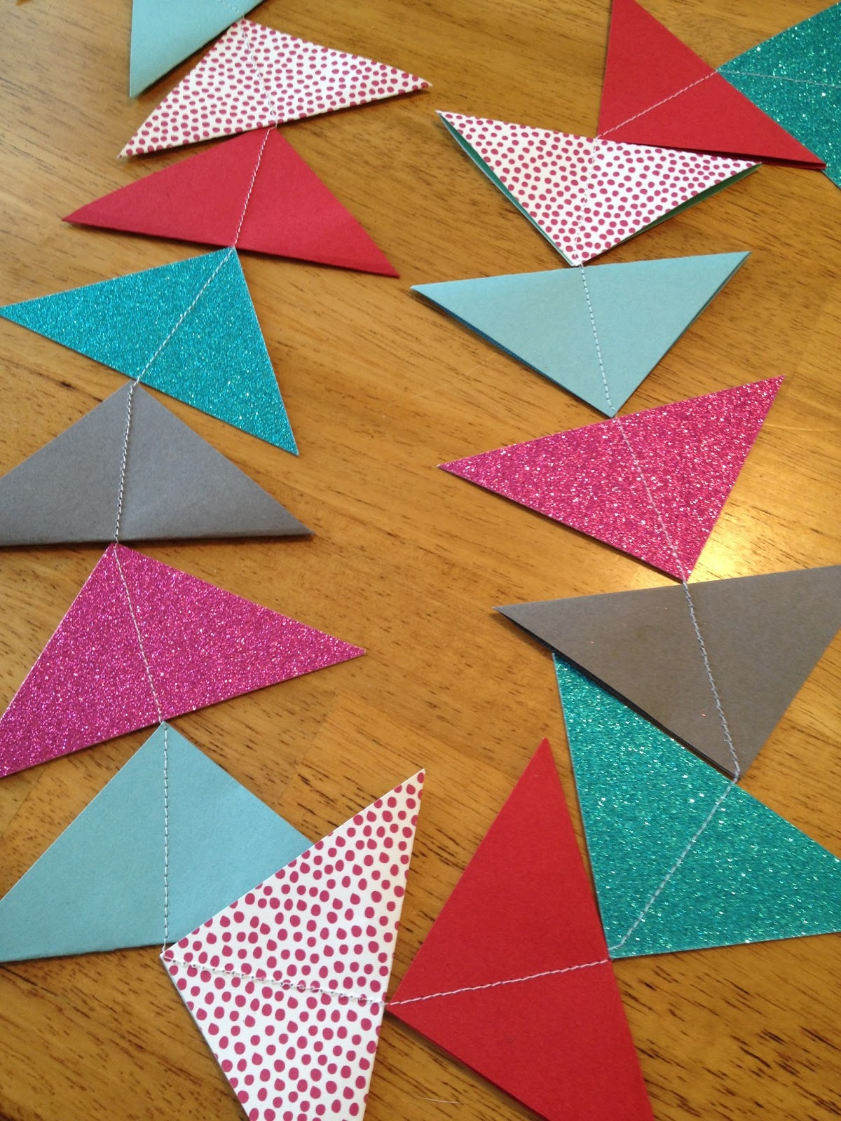 Inspired Whims DIY Triangle Confetti Garland