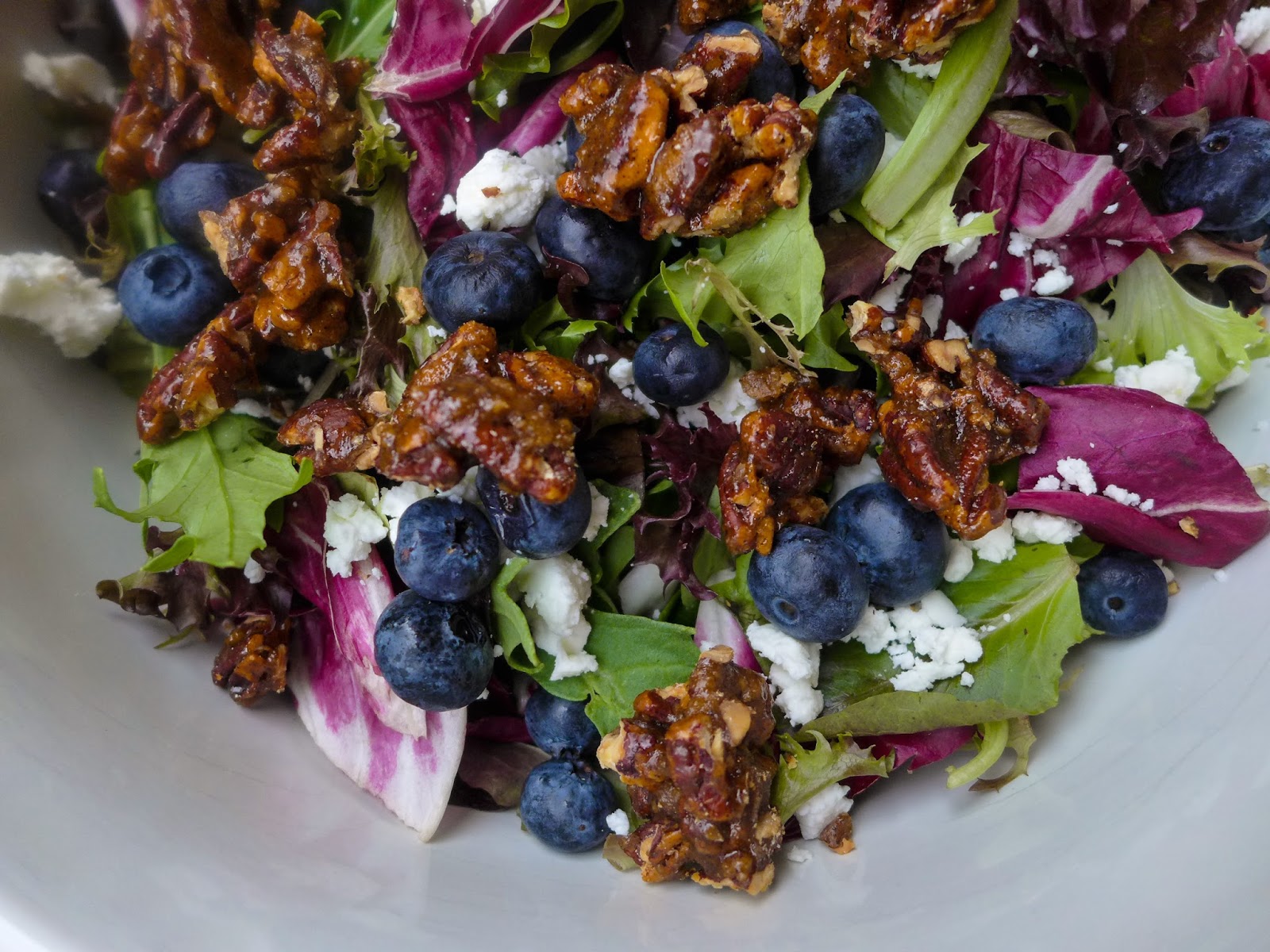 Dimples & Delights Blueberry Goat Cheese Salad