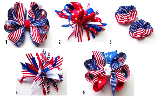 hair candy bows freedom bows