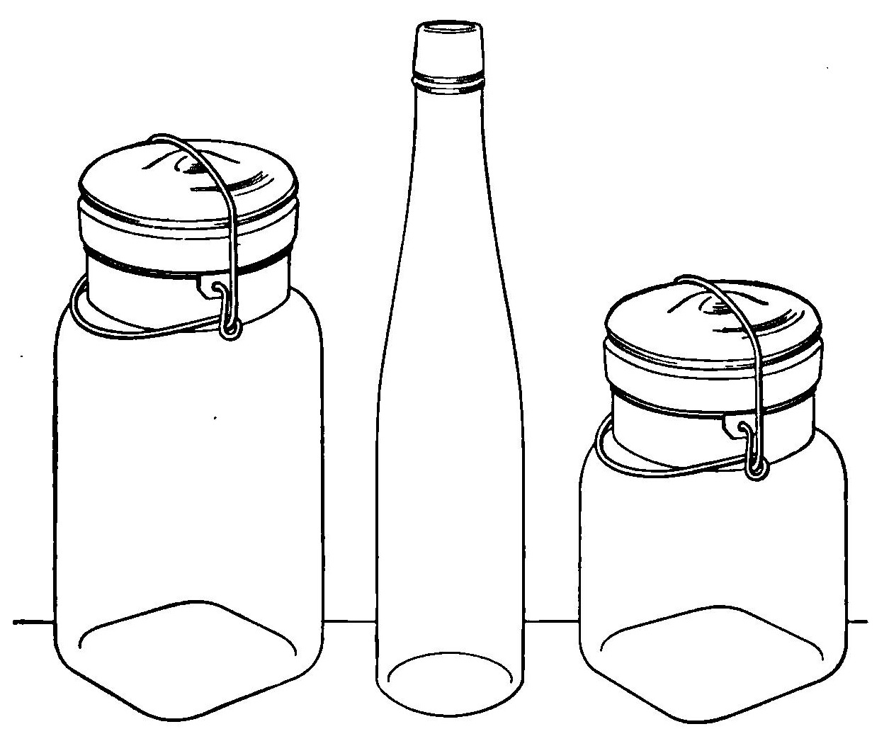 Reading, Roses & Prose Classic Canning Jars Clip Art