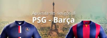Luckia bono 20 euros Apuesta en directo sin riesgo PSG vs Barcelona 15 abril Luckia bono 20 euros Apuesta en directo sin riesgo PSG vs Barcelona 15 abril