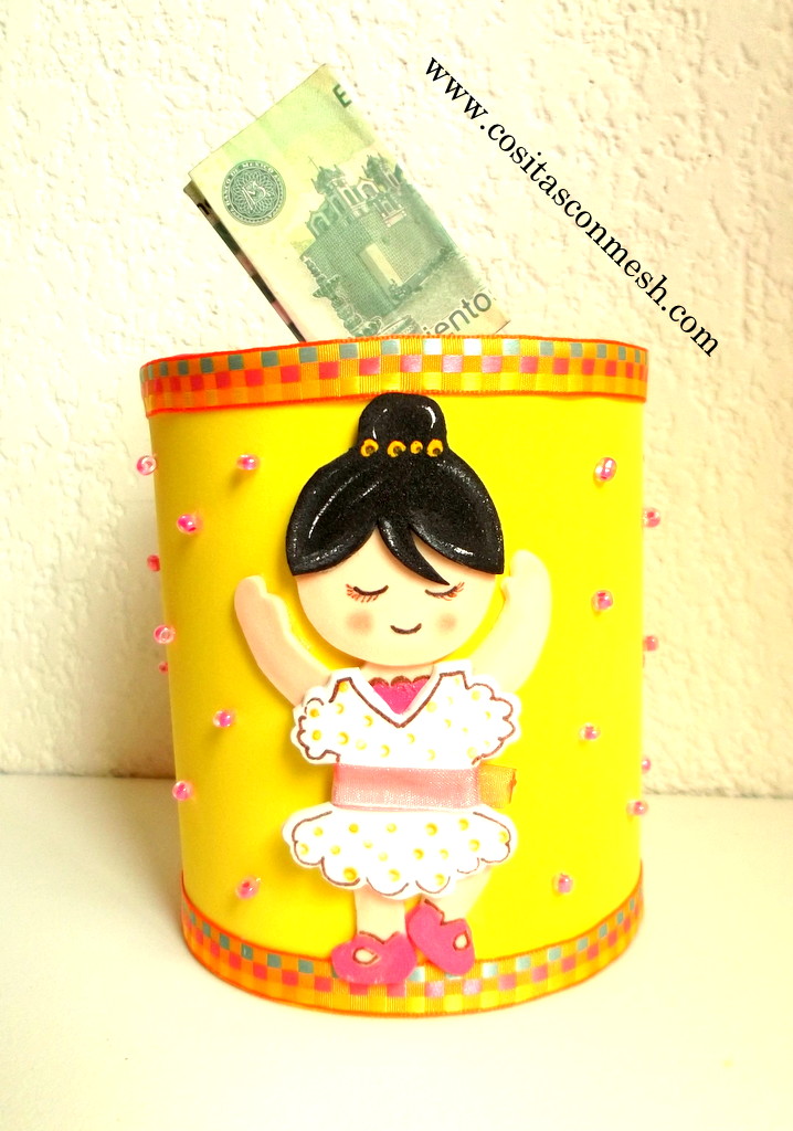 Como hacer una alcancía fácil reciclando cositasconmesh
