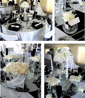 Black And White Table Decorations Black And White Table Decorations