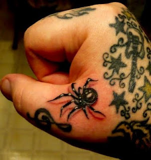 black spider tattoos - black spider tattoos pictures