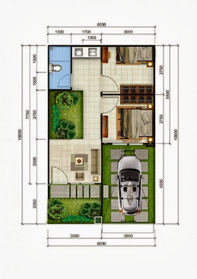 Denah Rumah Minimalis Type 36