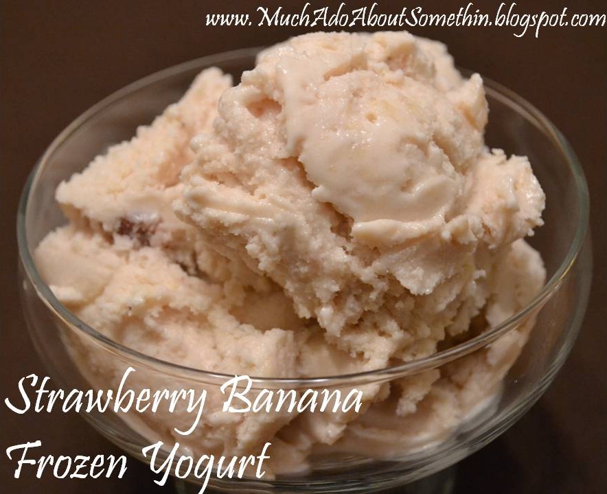 Much Ado About Somethin Strawberry Banana Frozen Yogurt