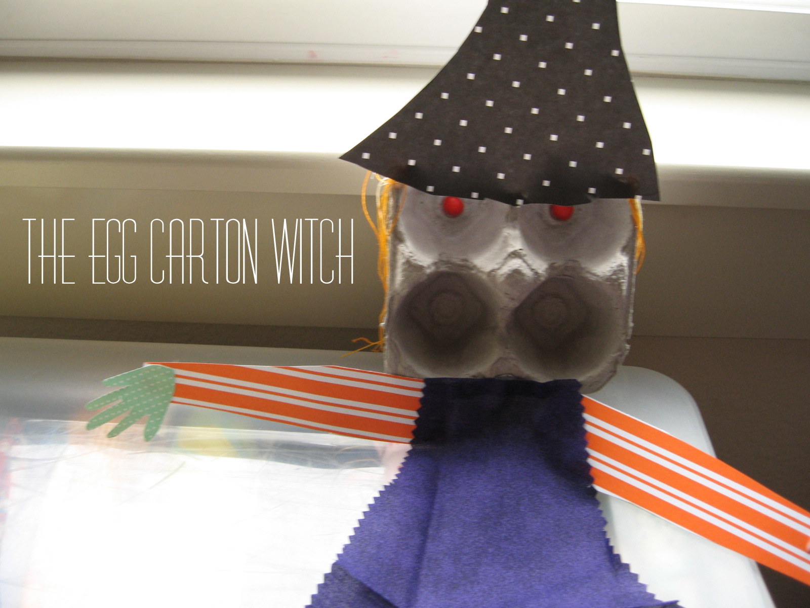 Pickup Some Creativity Egg Carton Witch Tutorial for the Kiddos