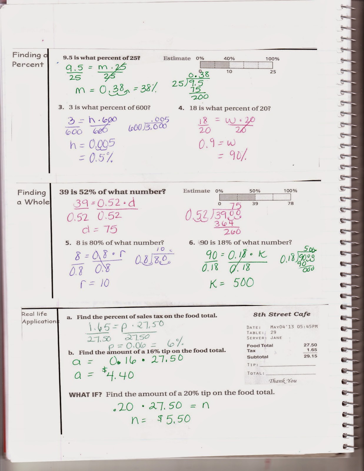 Ms. Jean's Classroom Blog: Math 7 6.4 The Percent Equation