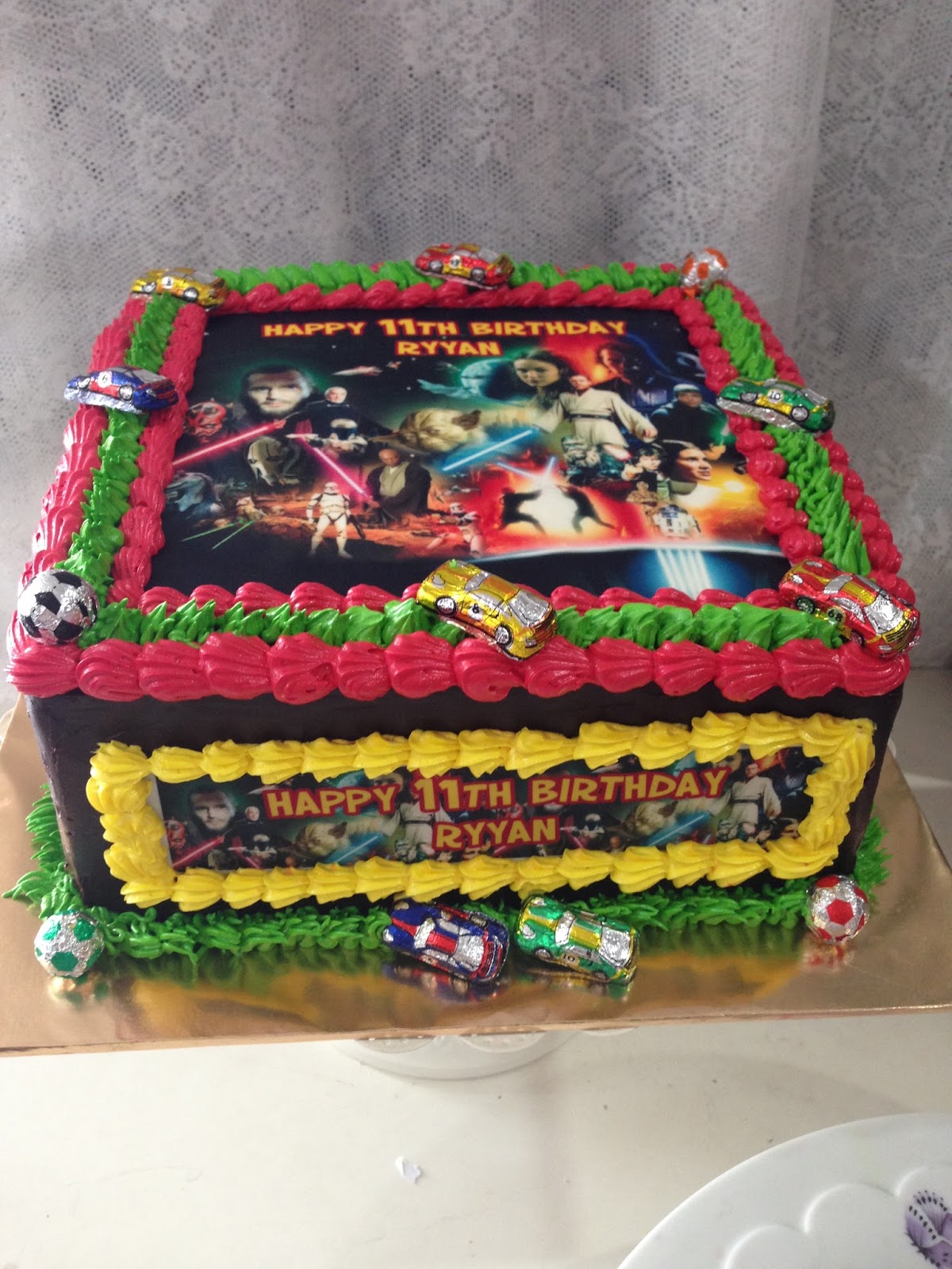 ninie cakes house: Birthday Cake Star Wars Theme With ...