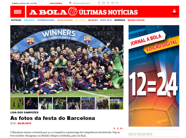 Reacciones: Un triplete para la historia Reacciones de los medios electrónicos sobre el triplete histórico del FC Barcelona, al ganar la UEFA Champions League 2015 | Ximinia