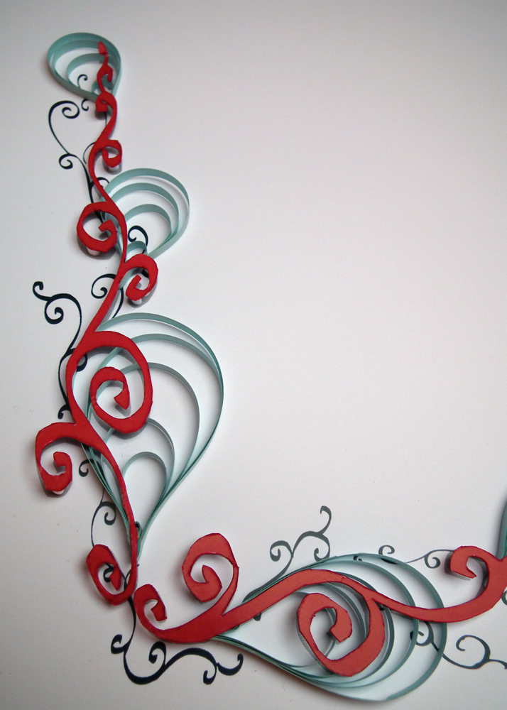 Quilled And Calligraphic Border Quilled And Calligraphic Border