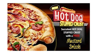 Hot Dog Stuffed Crust Pizza. Why?