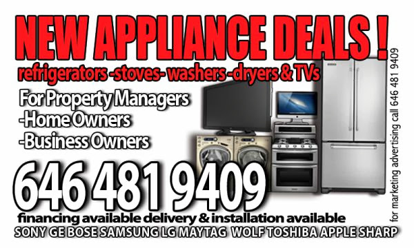 NEW APPLIANCES GREAT PRICES NYC NJ CT DELIVERY AVAILABLE LOW PRICES HIGH QUALITY GE,LG,MAYTAG,WOLF