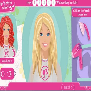 Barbie Saç Kestirme Oyunu