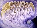 Os anjos adoravam e exaltam e bendizem a Deus