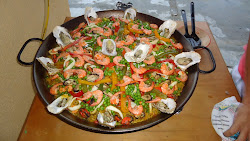 Paella: Uma das Especialidades com Frutos do Mar!