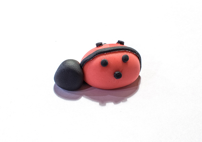 Ladybug fondant figure Ladybug fondant figure
