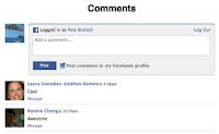 Facebook comments box