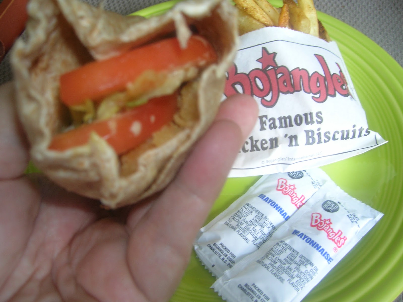 durhamonthecheap Food Review Bojangles Cajun Wrap with Honey Mustard