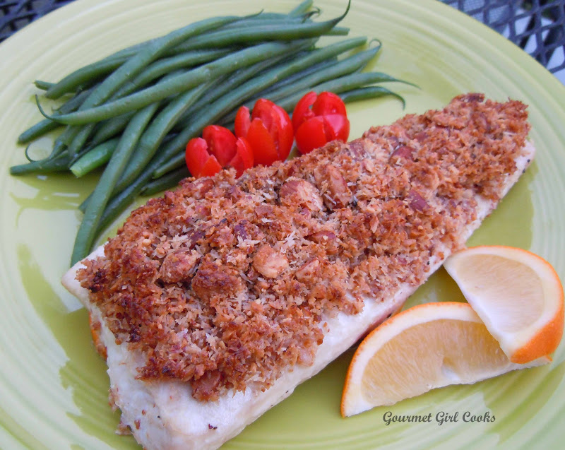 Gourmet Girl Cooks AlmondCoconut Crusted Mahi Mahi