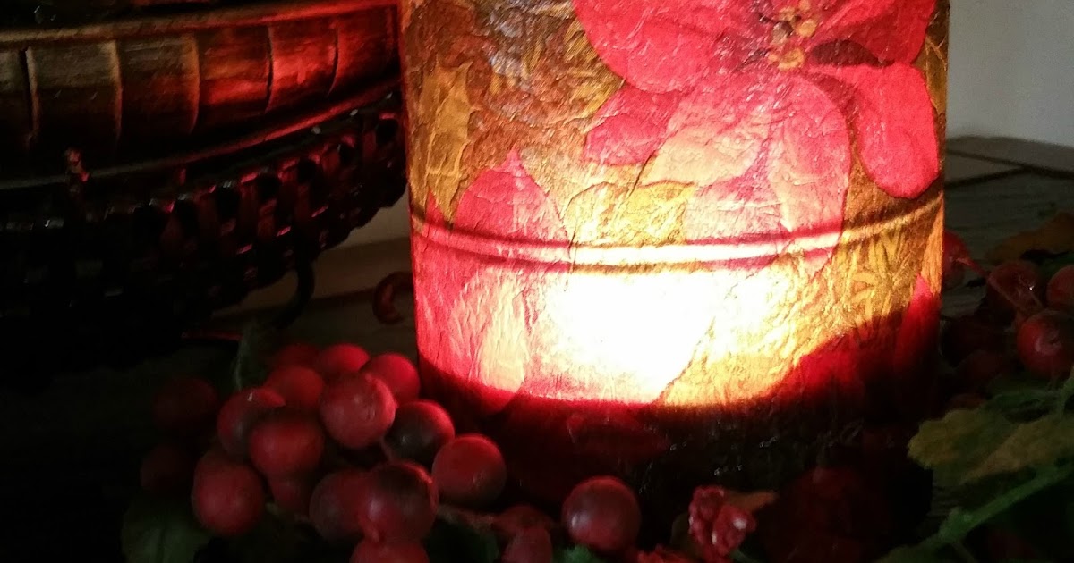 Christmas Candle Sleeve from a Soda Bottle Redo It Yourself