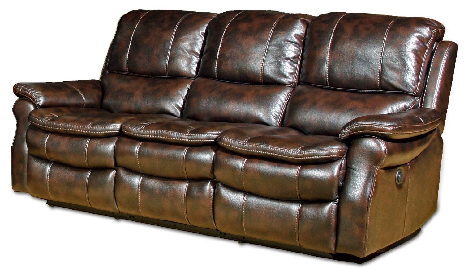 kash leather reclining sofa