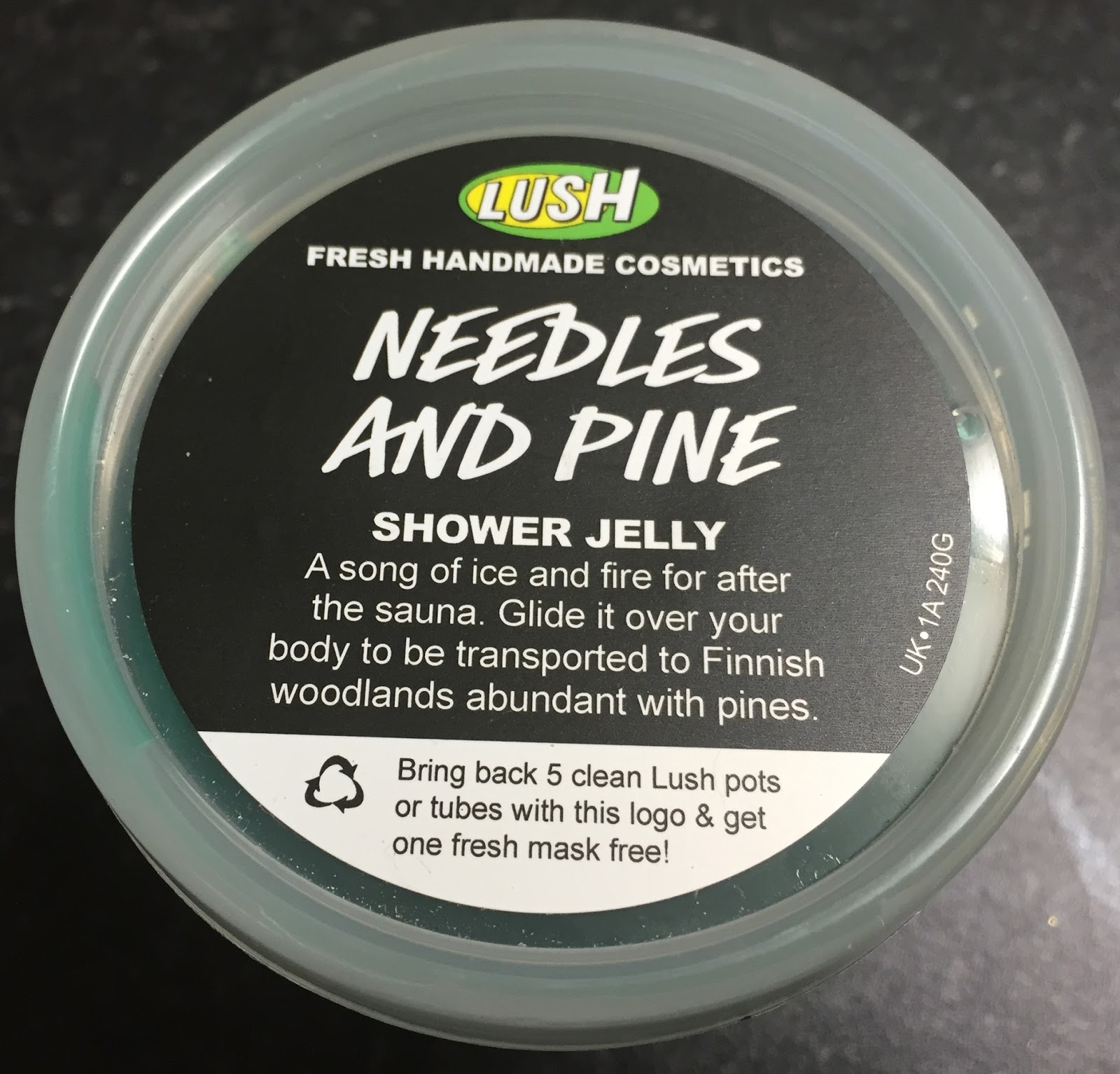 All Things Lush UK Needles And Pine Shower Jelly
