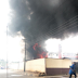 PHOTOS: Seventh Day Adventist building on fire in Lagos today