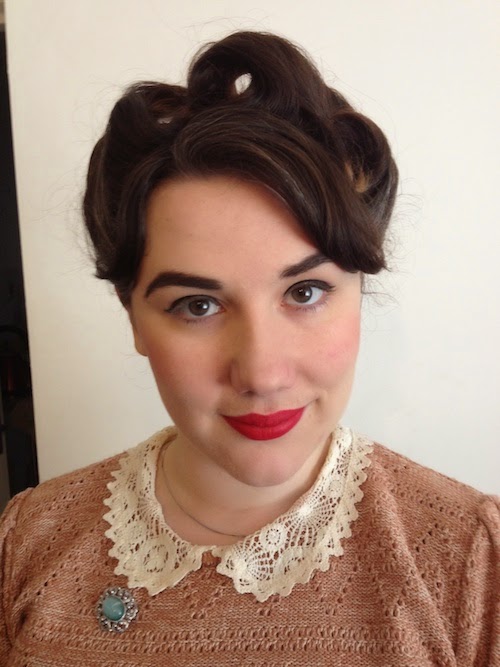 Fancy Dresscapades Doing a Pinup home perm