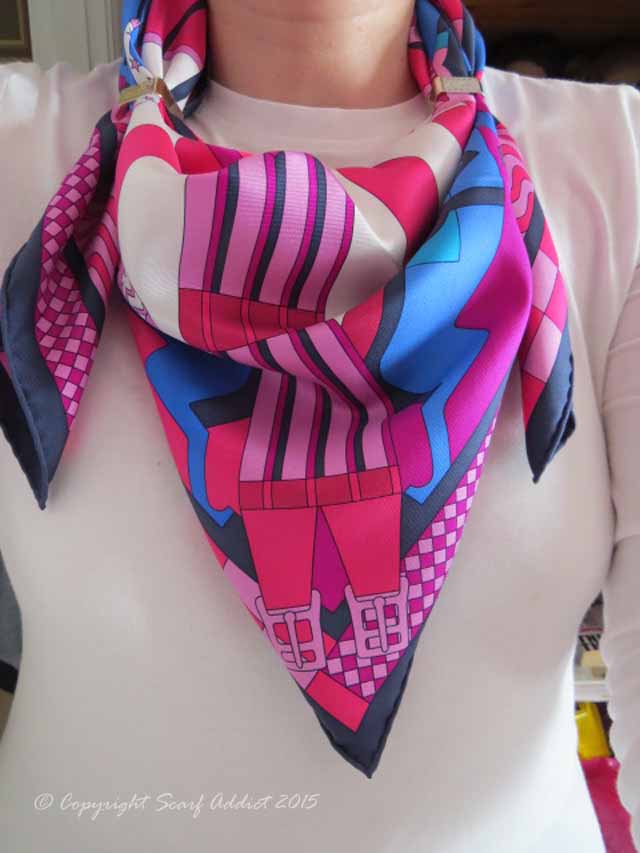 My Little Scarf Blog How To "2 Ring Slide" Scarf Look