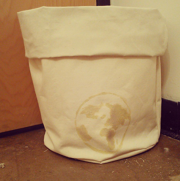 The Professor's Blog Fabric Waste Bin DIY Tutorial