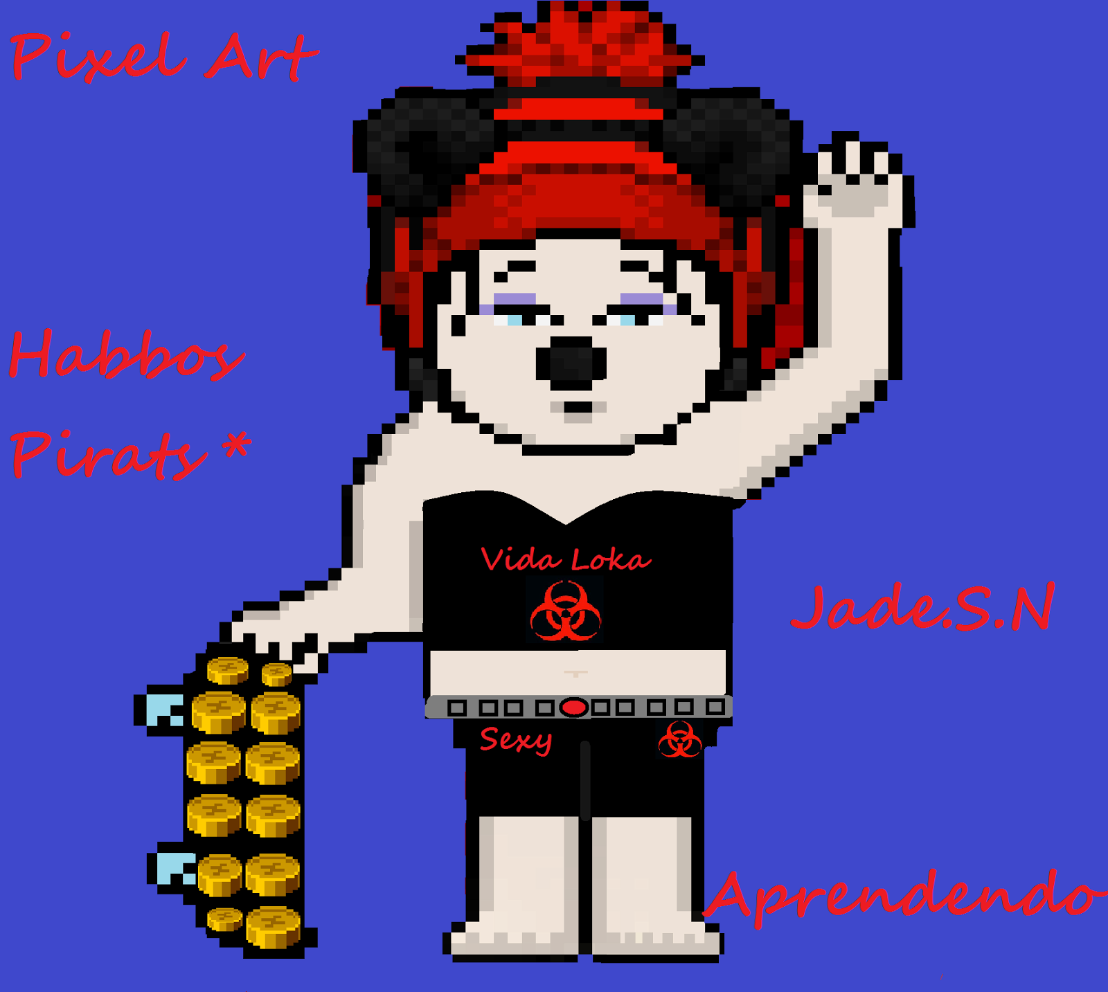 Pixel Art Habbo Piratas Top Habbo Pirata ~ Pixel Art Habbo Piratas