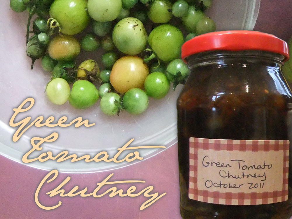Spicy Green Tomato Chutney Recipe Lovely Greens